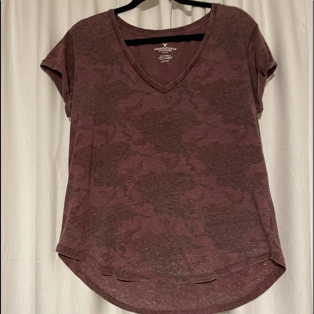 purple camo small shirt